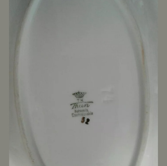 3 Pcs BOHEMIAN T K Thun Creamer & Sugar bowl Set - Picture 7 of 8